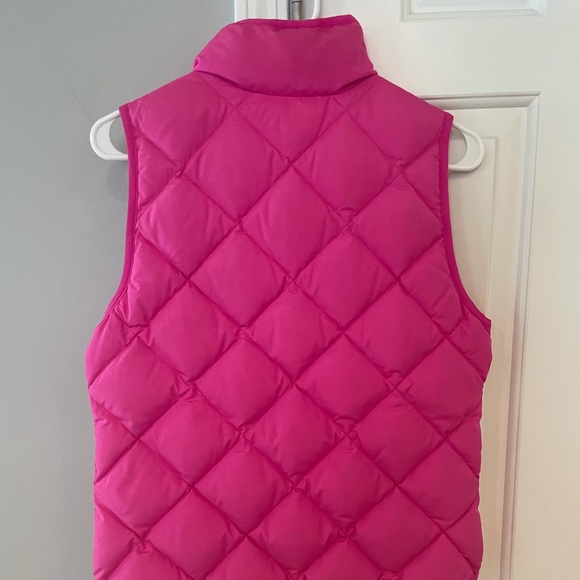 J. Crew Jackets & Coats J Crew Quilted Puffer Vest In Hot Pink Poshmark